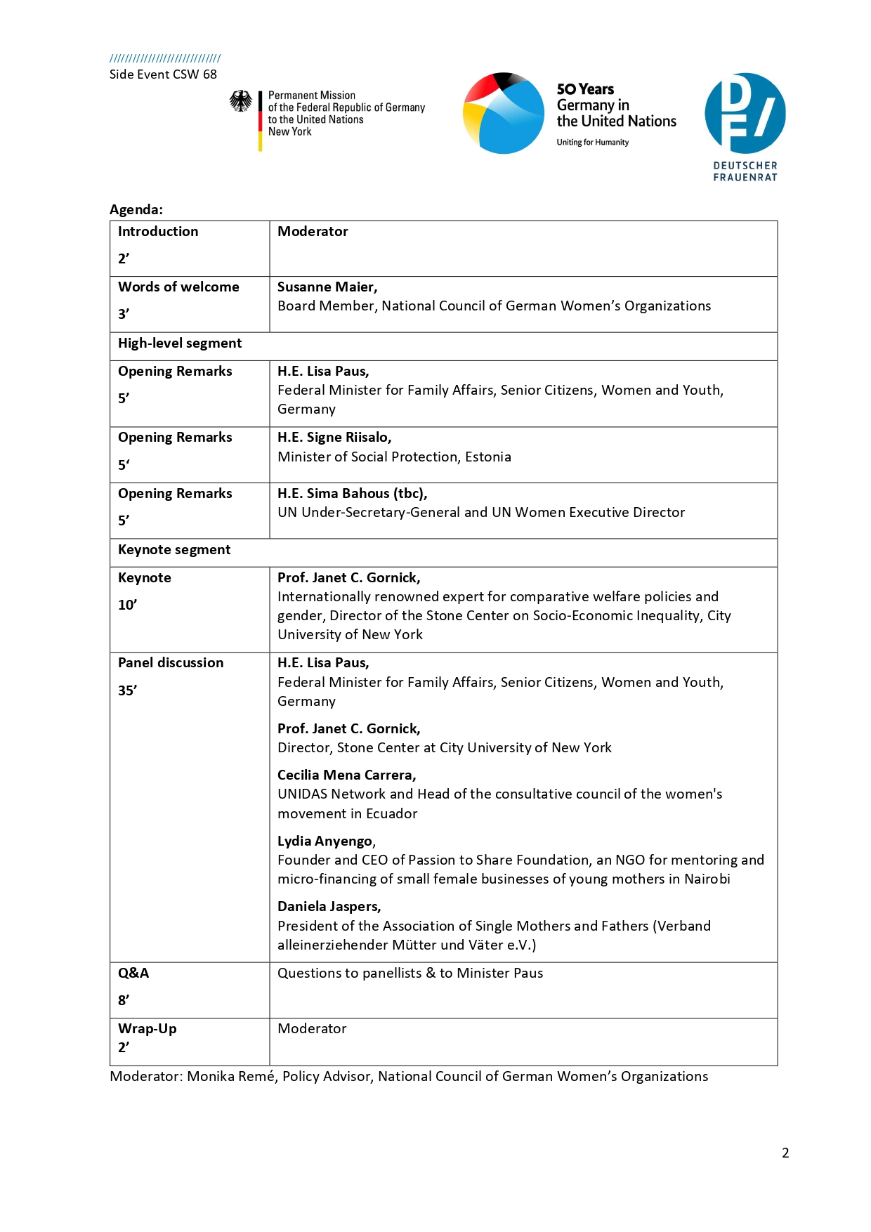 agenda CSW 68   Concept Note Side Event   Single Parent Poverty Trap page 0001