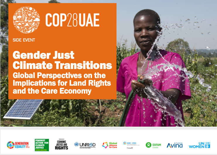 Gender Just Climate Transitions. Global Perspectives on the Implications for Land Rights and the Care Economy