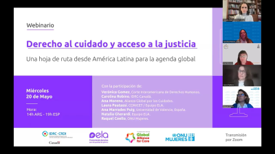 Webinario: Derecho al cuidado y acceso a justicia - ELA