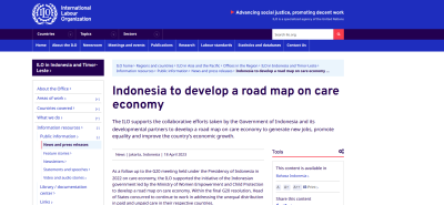 Indonesia to develop a road map on care economy