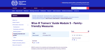 Wise-R Trainers' Guide Module 5 - Family-friendly Measures