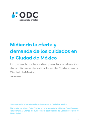 Caso de Estudio: Sistema de Indicadores de Cuidados en la Ciudad de México