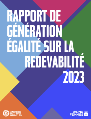 Rapport de Génération Égalité sur la redevabilité 2023